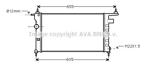 AVA QUALITY COOLING Радиатор, охлаждение двигателя OLA2183